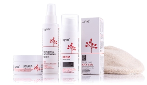 Aktionsset mit unseren Lynia-Produkten: Peeling AHA 30%, Gesichtsmaske, Nebelspray und beruhigende Creme:  